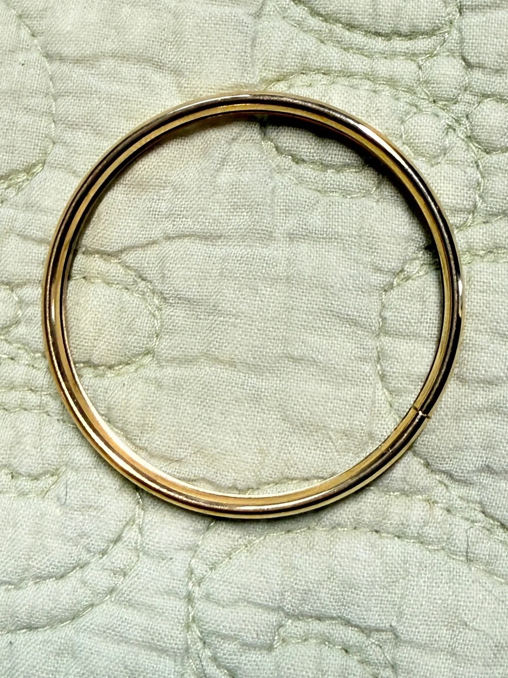 Girls' gold toned hinged engraved bangle bracelet - 2 sizes 1.75” & 2” NWOT